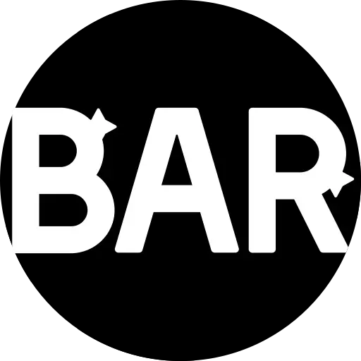 Illuminated sign cabinet with "BAR" lettering, showcasing durable design and aesthetic appeal, relevant to Signs East's signage services for New England weather.