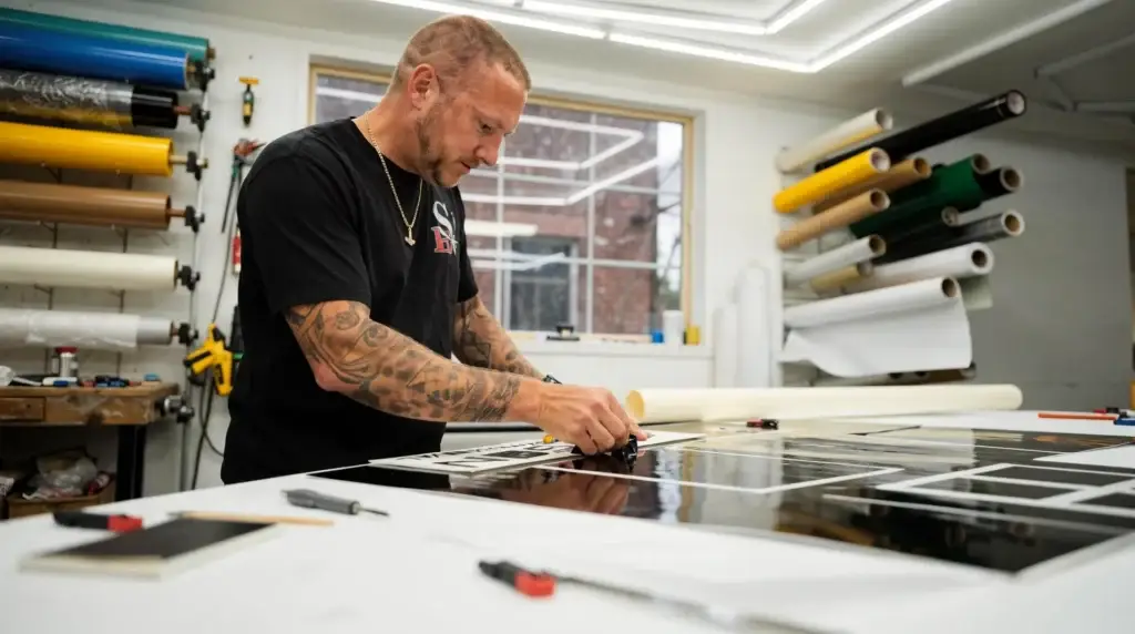 A full-service sign company handles design, fabrication, permitting, and installation under one roof, eliminating